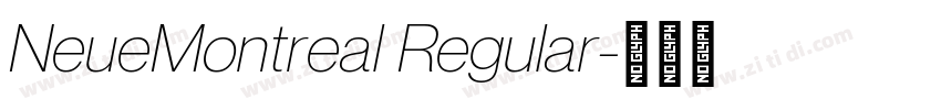 NeueMontreal Regular字体转换